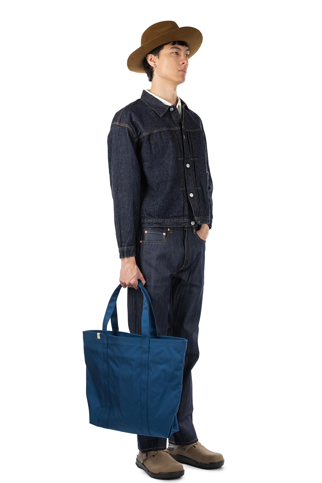 Kaptain Sunshine - Denim Tracker 1P Jacket - Indigo One Wash
