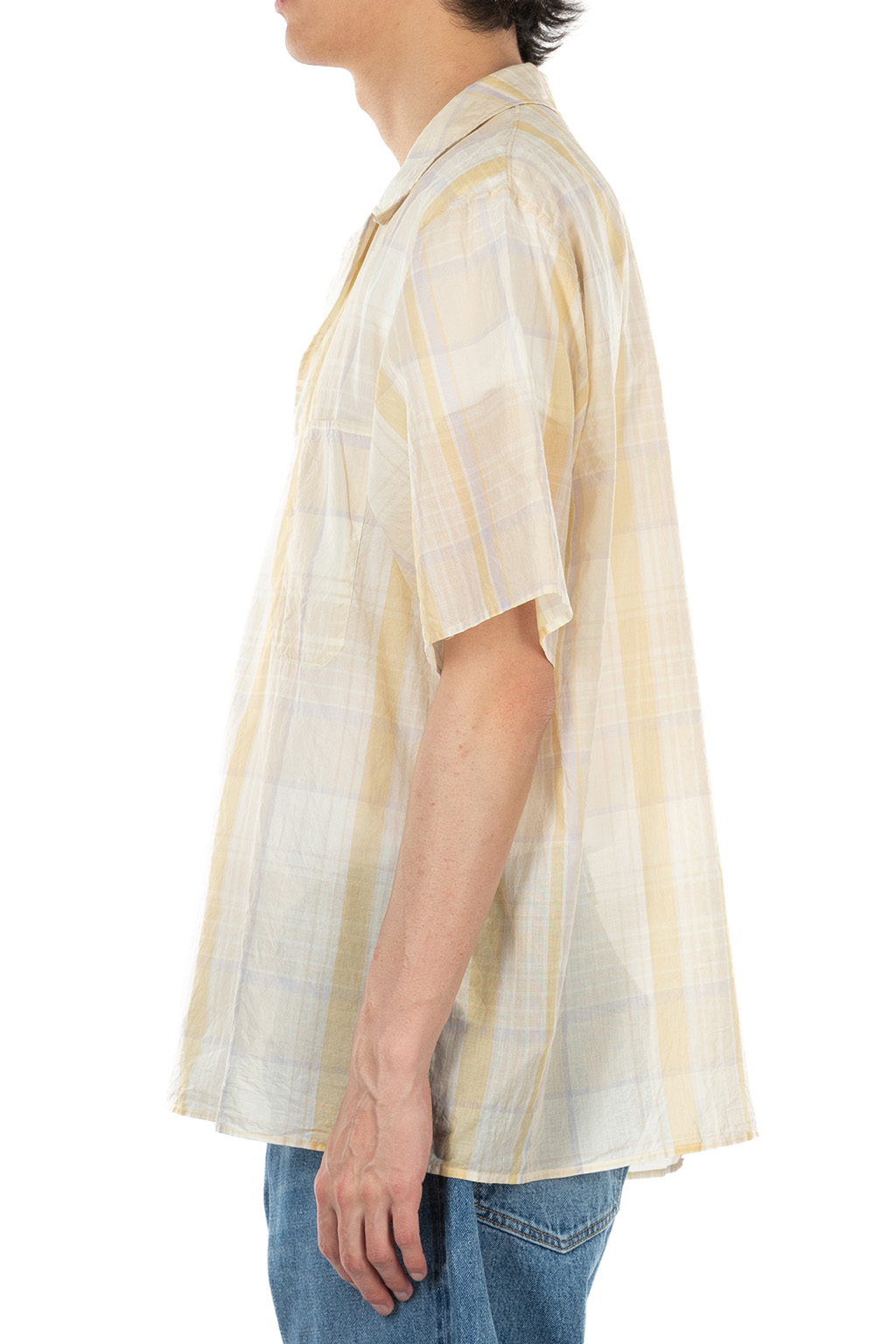 Kaptain Sunshine - Gauze Plaid Pullover SS Shirt - Pastel Plaid