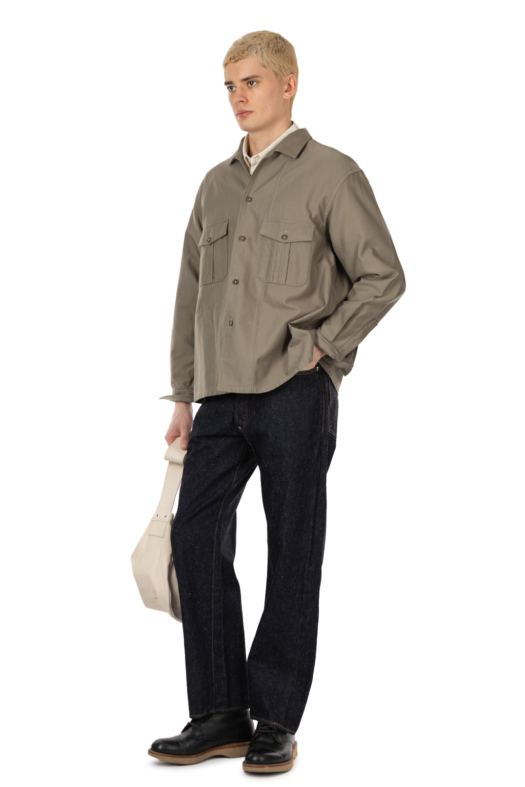 Kaptain Sunshine - Military Shirt Jacket -Olive