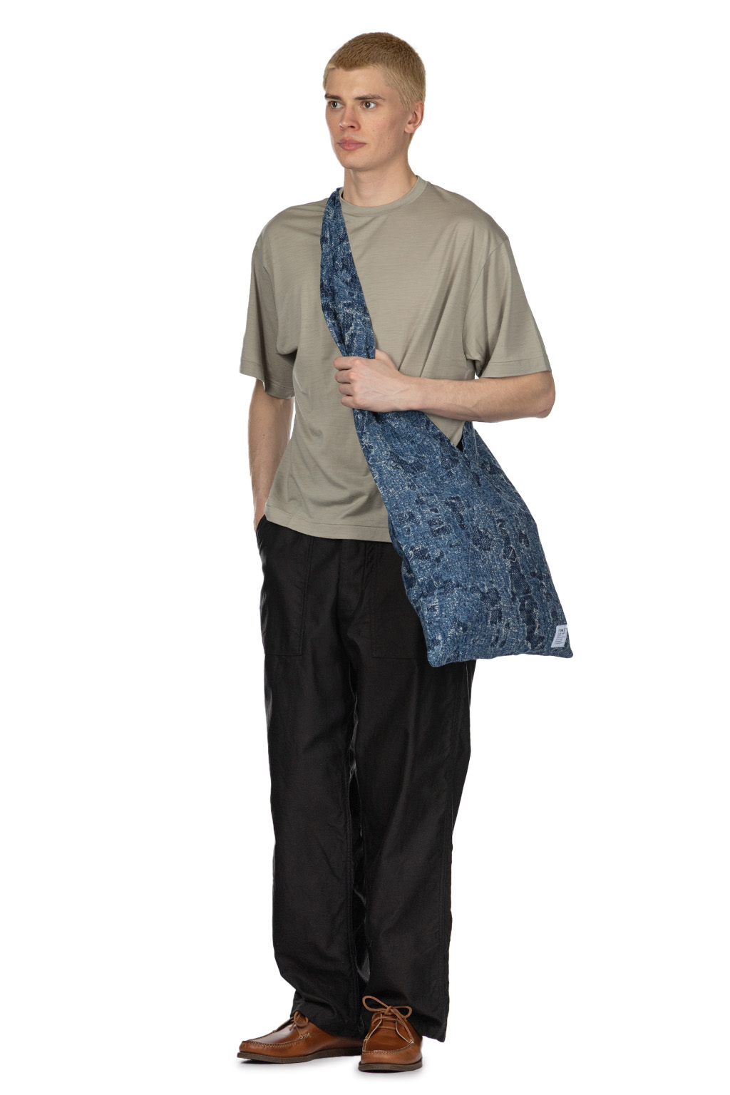Kaptain Sunshine - Super Soft Merino Tenjiku Half Sleeve Tee-Misty Green