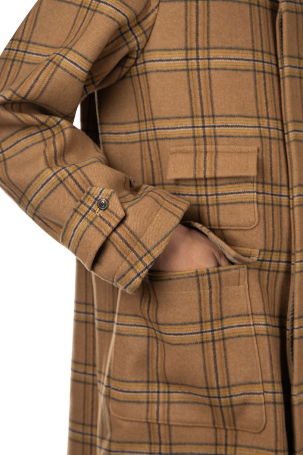 Kaptain Sunshine - Traveller Coat - Beige Plaid