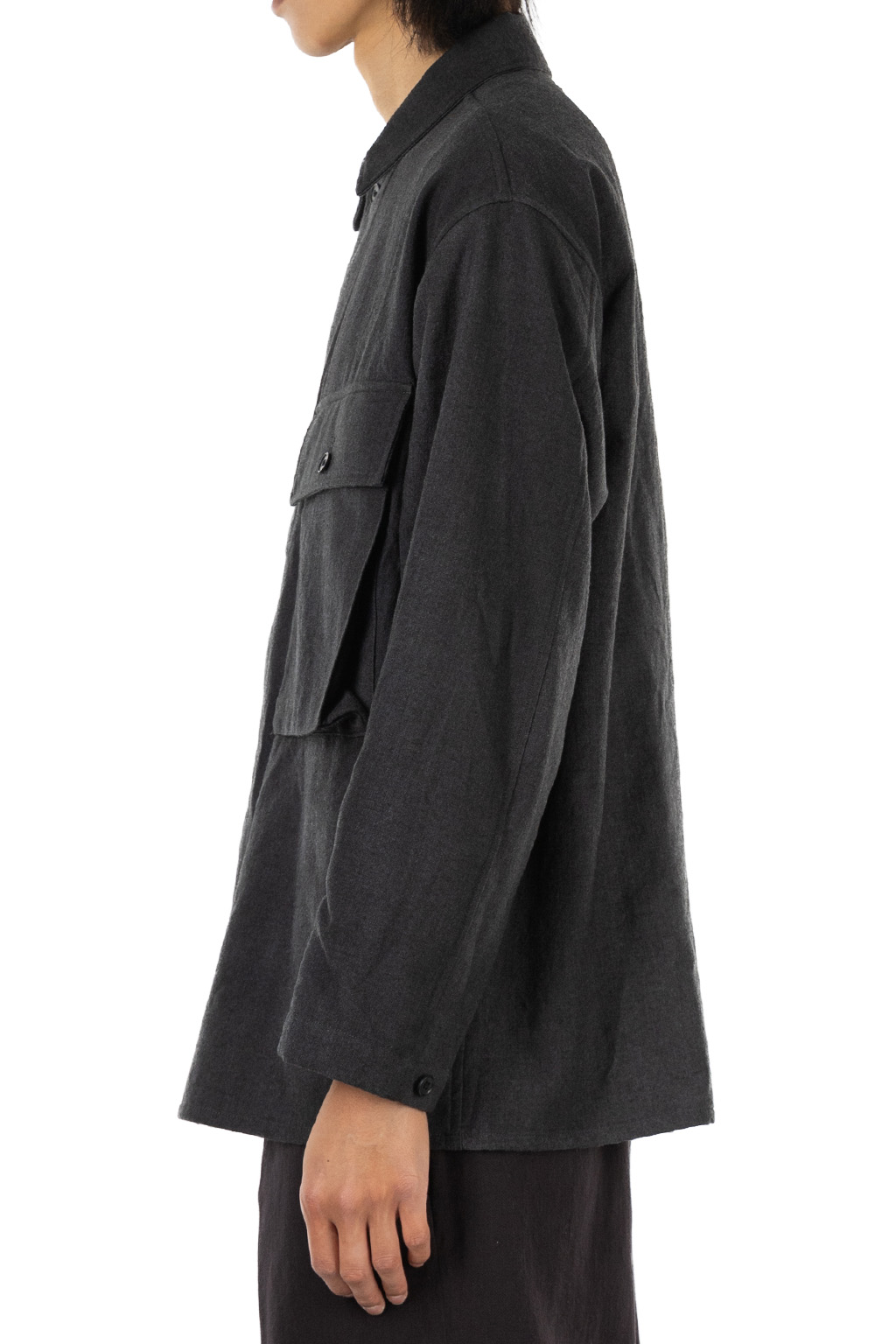 Kaptain Sunshine - Uneven-Dyed Gabardine Field Shirt Jacket - Grey
