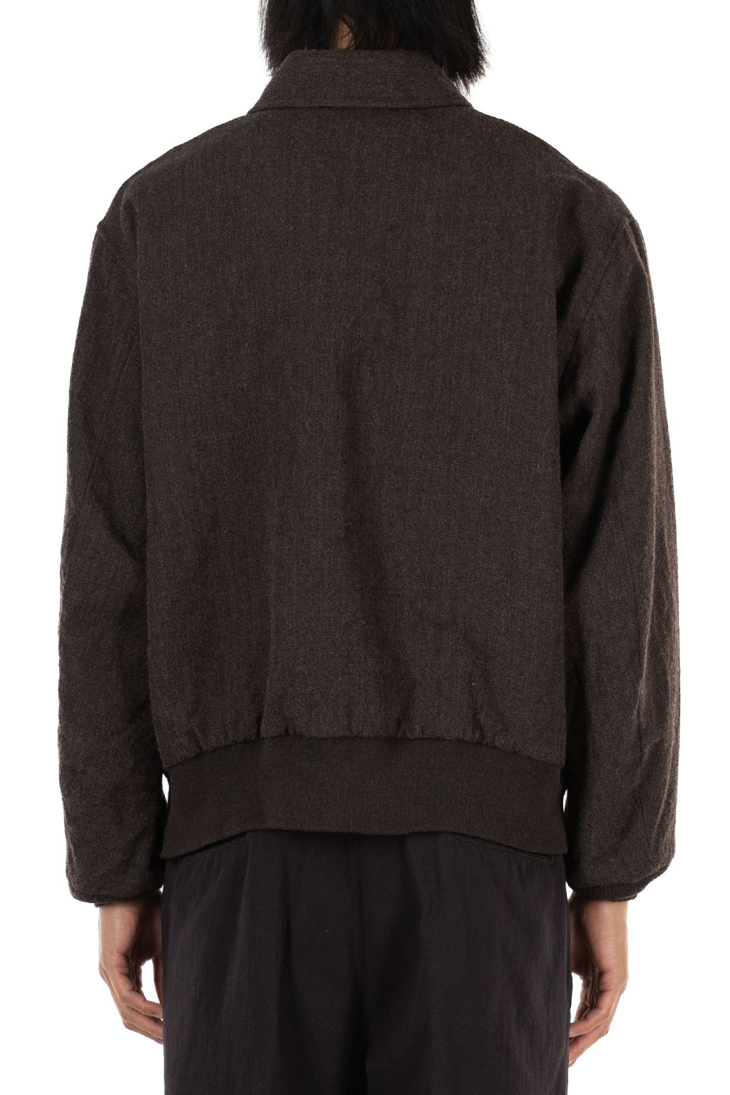 Kaptain Sunshine - Wool Herringbone Flight Jacket - Top Brown