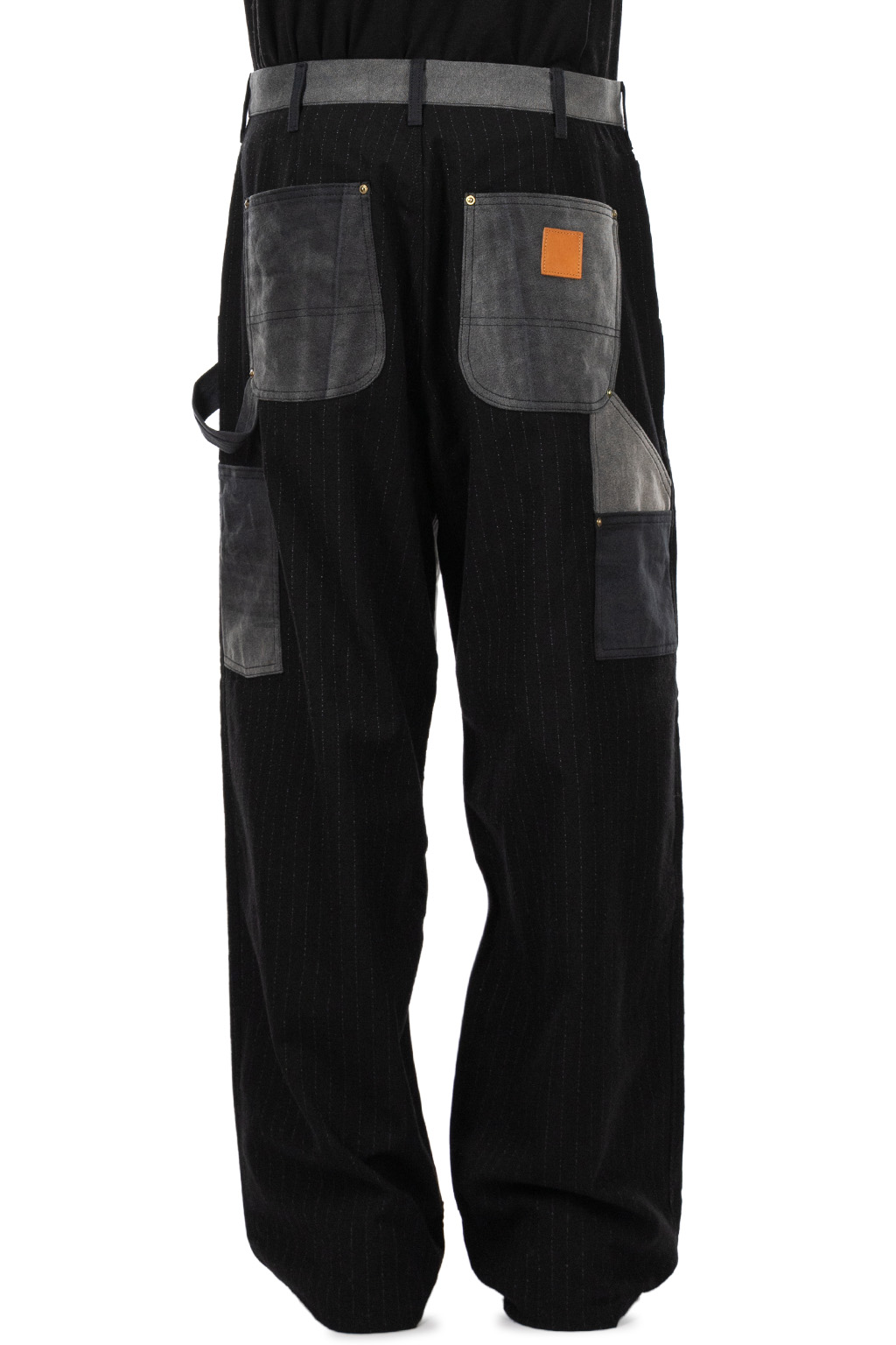 KHOKI - Vintage-Effect Work Pants - Black