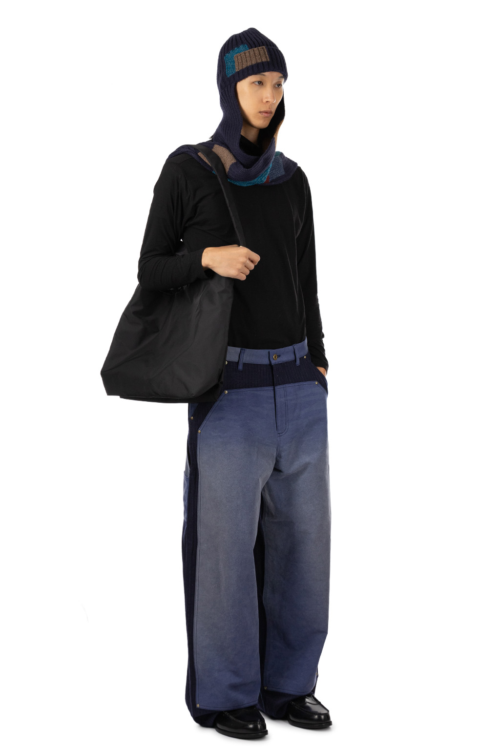 KHOKI - Vintage-Effect Work Pants - Blue