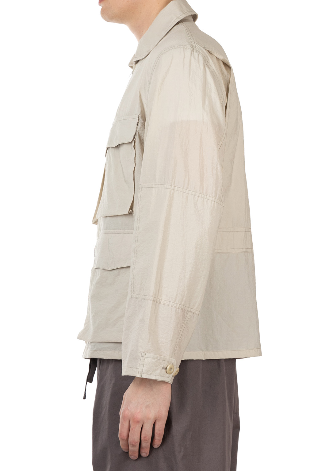 Lemaire - 3D Pocket Jacket - Washed Technical Cotton - Plaster