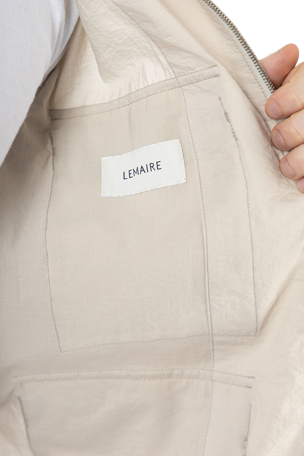 Lemaire - 3D Pocket Jacket - Washed Technical Cotton - Plaster