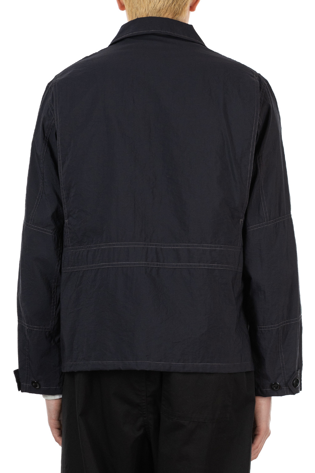 Lemaire - 3D Pocket Jacket - Washed Technical Cotton - Squid Ink