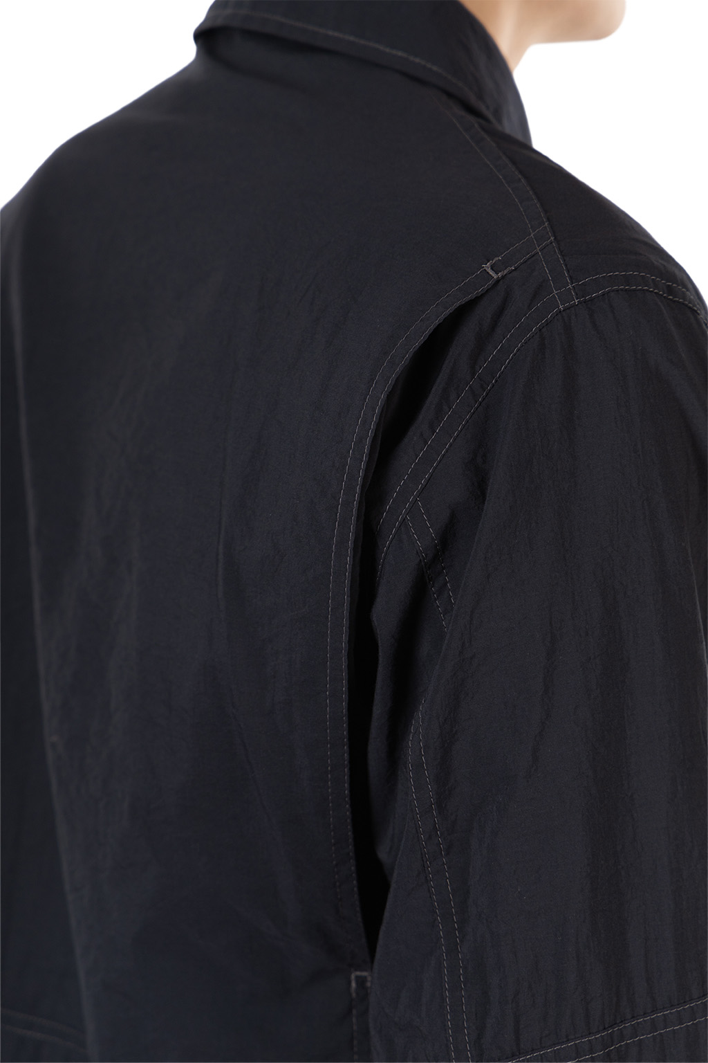 Lemaire - 3D Pocket Jacket - Washed Technical Cotton - Squid Ink