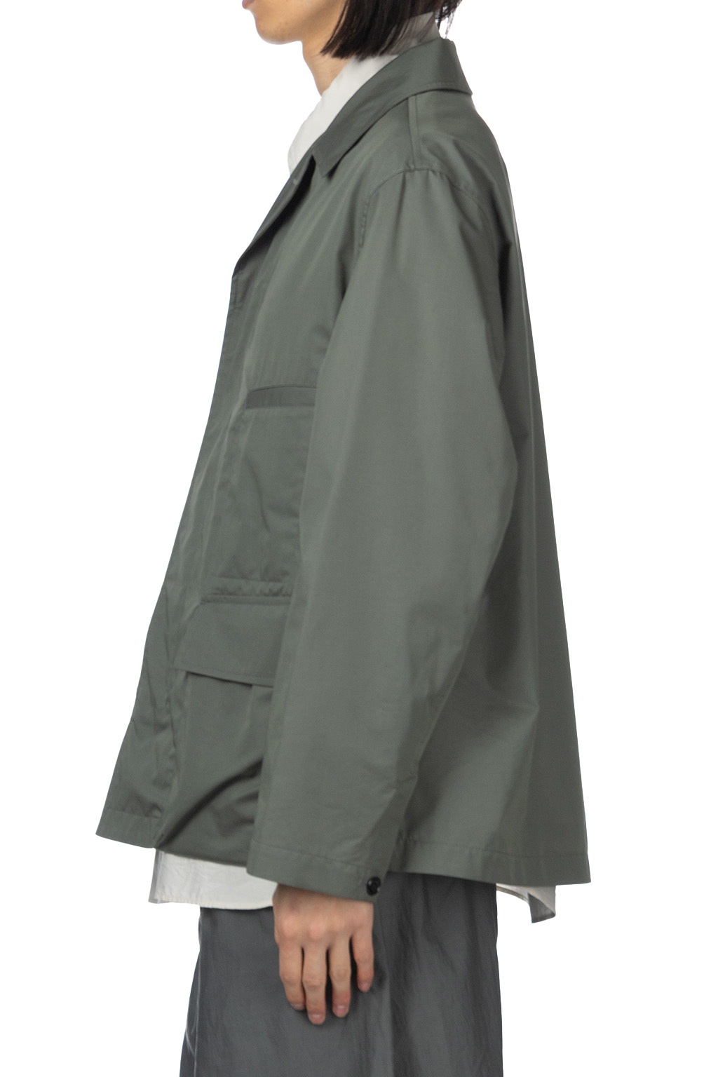 Lemaire | 4 Pocket Overshirt - Ash Grey | Men | Blue Button Shop