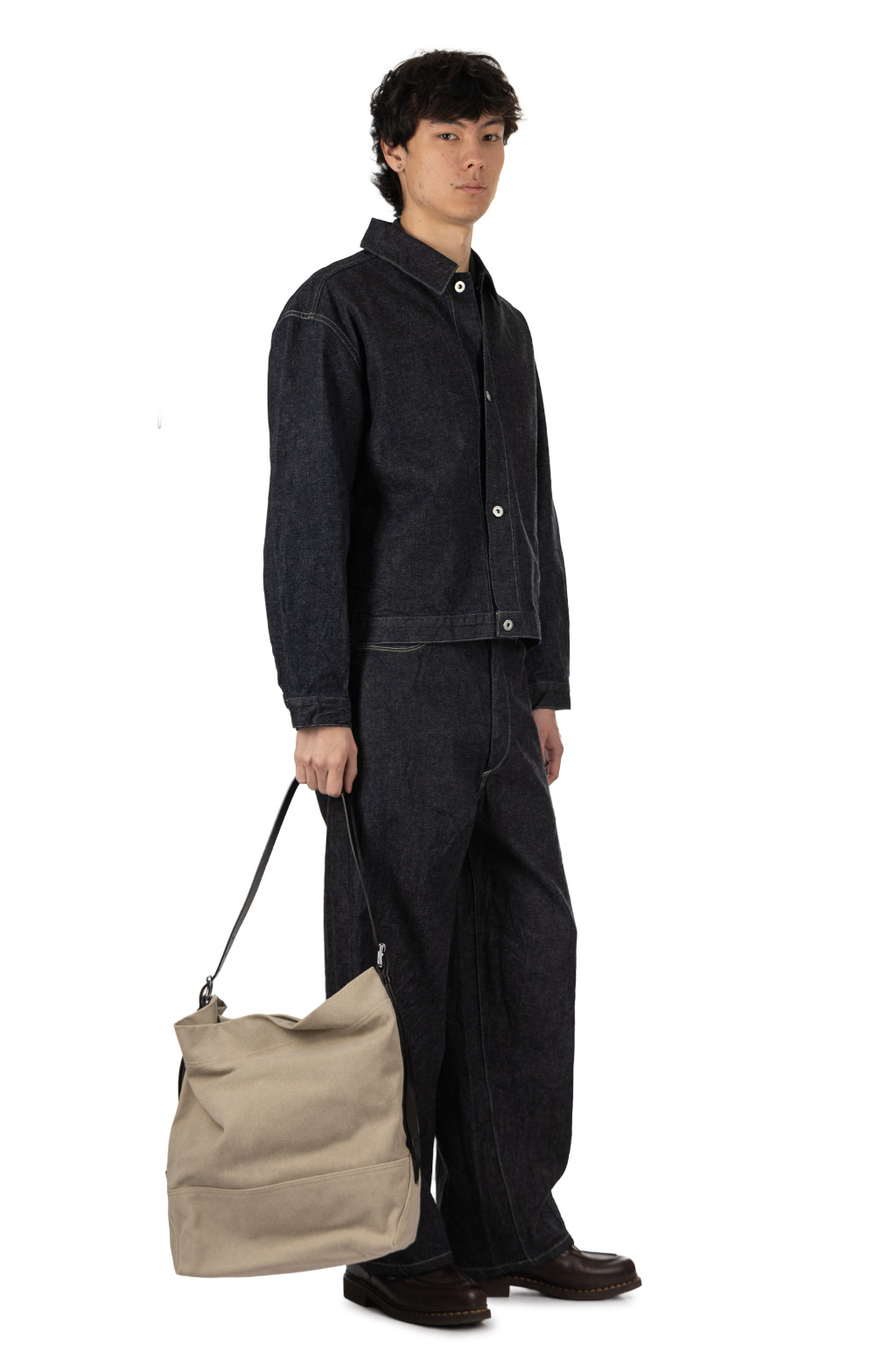 Lemaire - Belted Tote Bag - Dark Linen