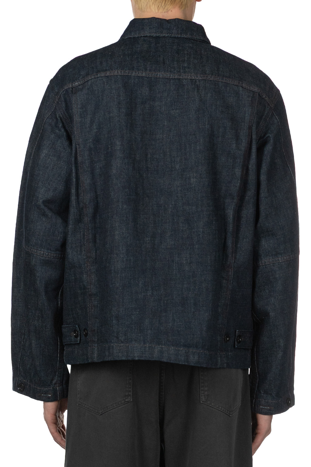 Lemaire | Boxy Jacket - Denim | Men | Blue Button Shop