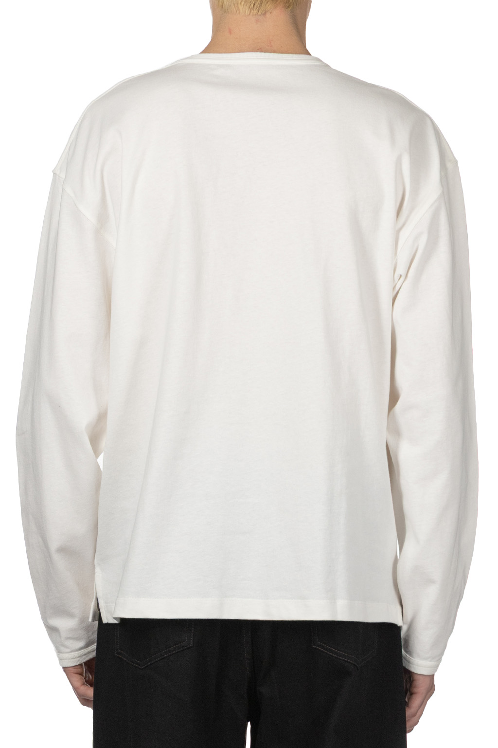 Lemaire - Boxy Long Sleeve T-Shirt - Chalk