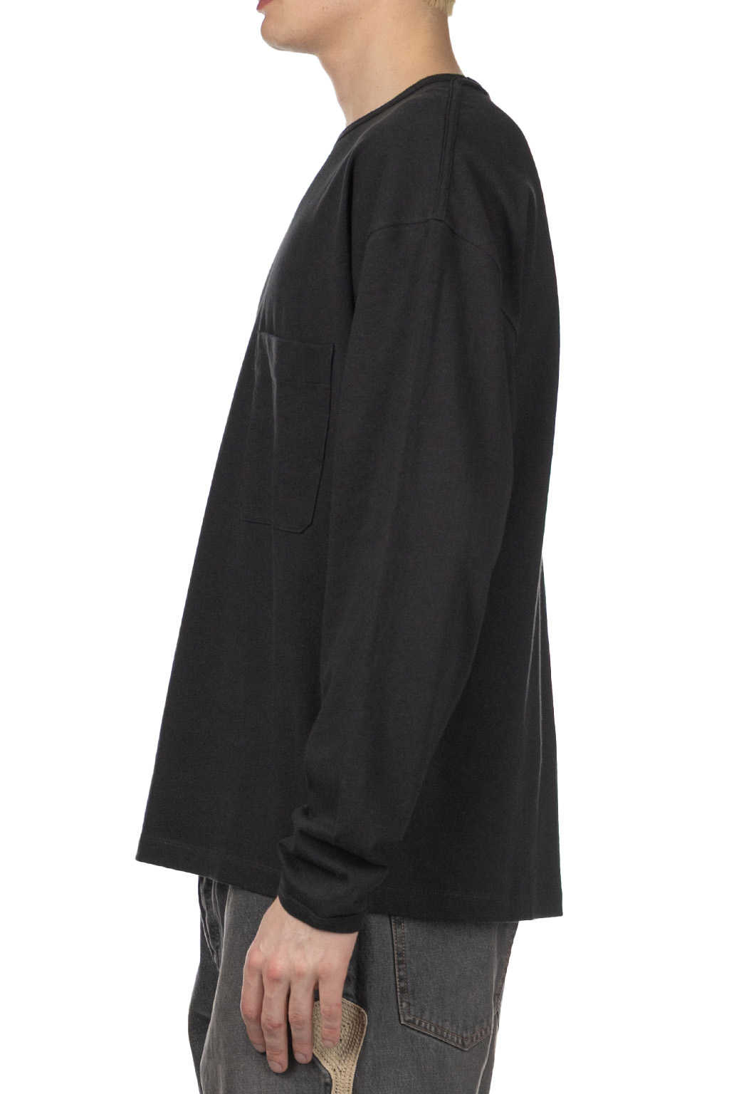 Lemaire - Boxy Long Sleeve T-Shirt - Jet Black