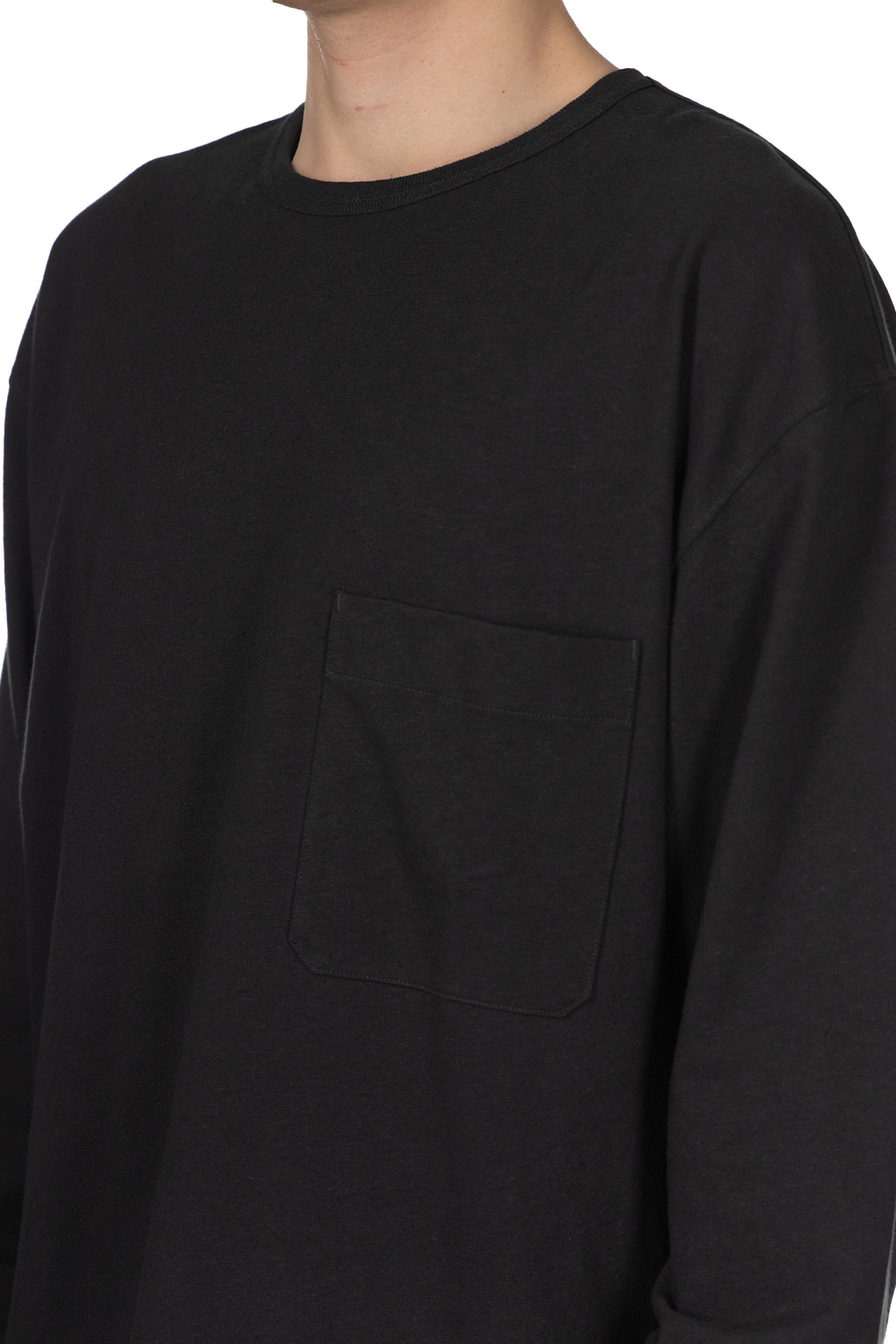 Lemaire - Boxy Long Sleeve T-Shirt - Jet Black