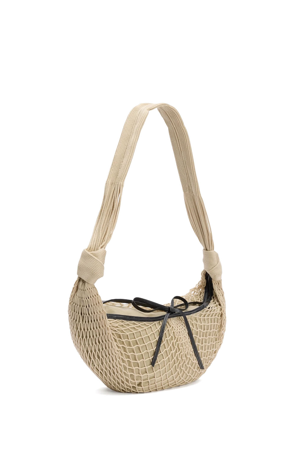 Lemaire - Croissant Filt Bag - Polyester Net - Light Beige