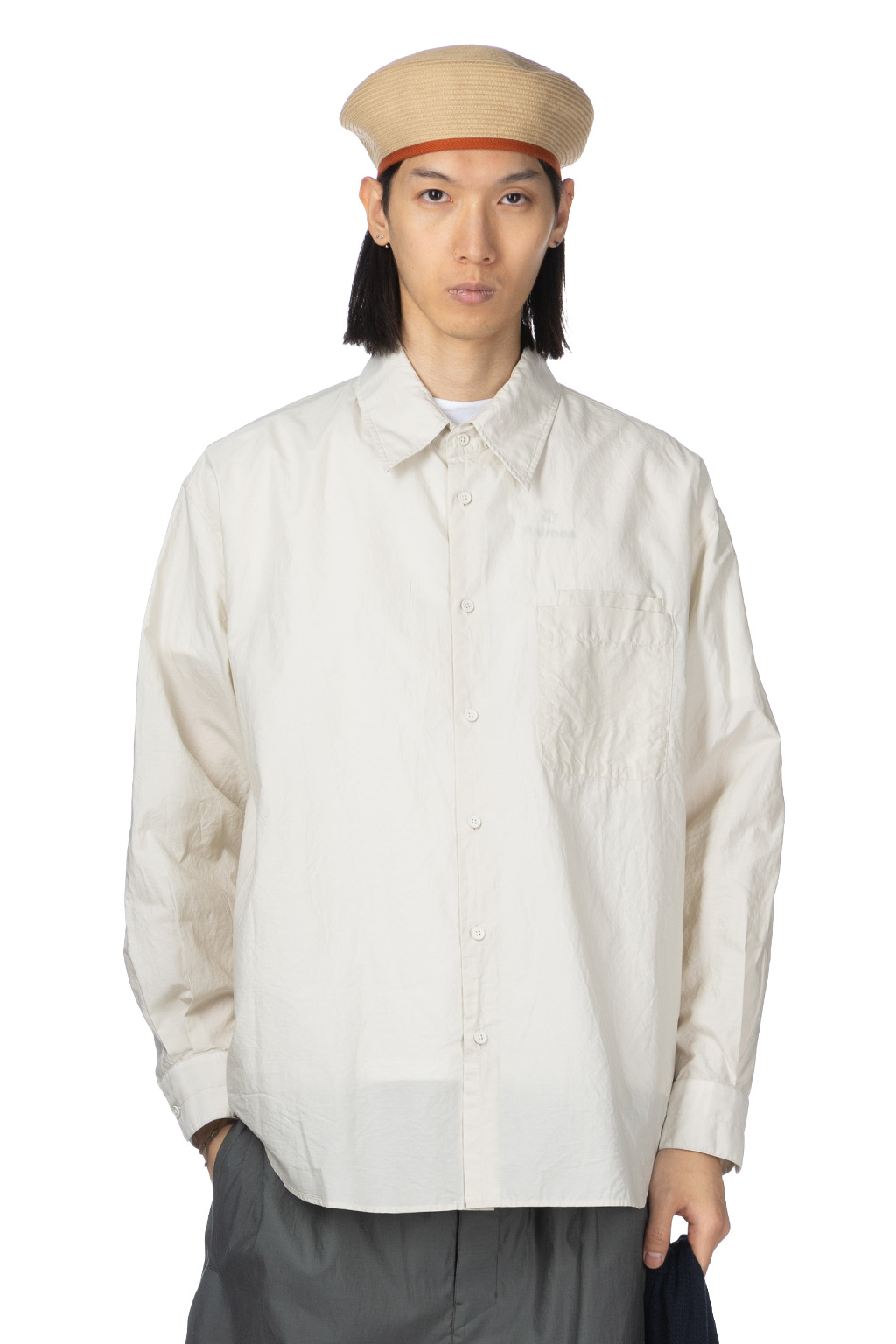 Lemaire - Double Pocket LS Shirt - Pale Mastic