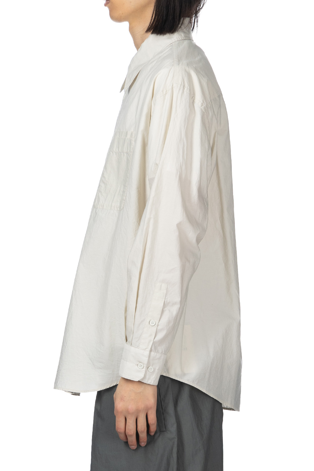 Lemaire - Double Pocket LS Shirt - Pale Mastic