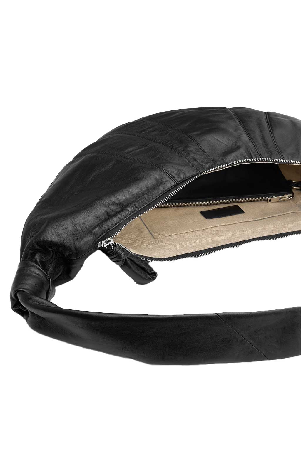 Lemaire - Large Croissant Bag - Soft Nappa Leather - Black