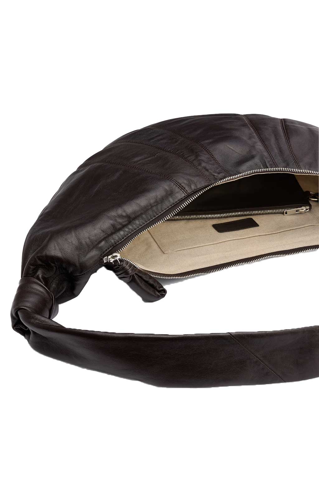 Lemaire - Large Croissant Bag - Soft Nappa Leather - Dark Chocolate