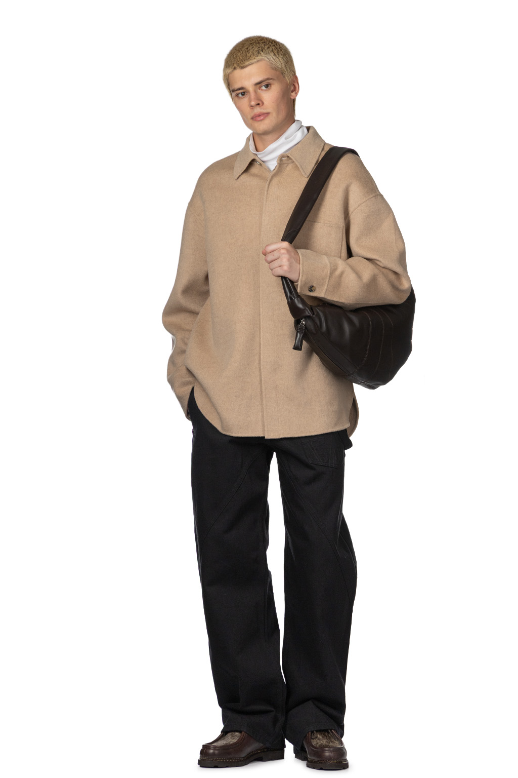 Lemaire - Large Croissant Bag - Soft Nappa Leather - Dark Chocolate