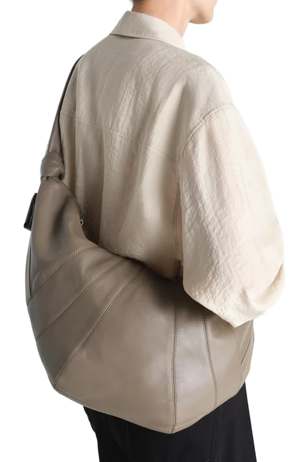 Lemaire - Large Croissant Bag - Soft Nappa Leather - Dark Khaki