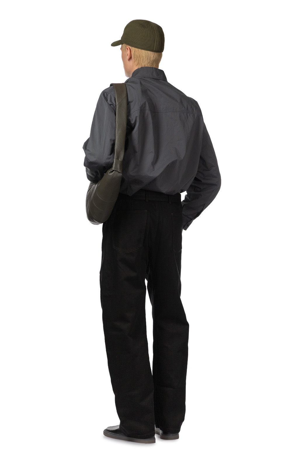 Lemaire - Medium Croissant Bag - Soft Grained Leather - Marecage