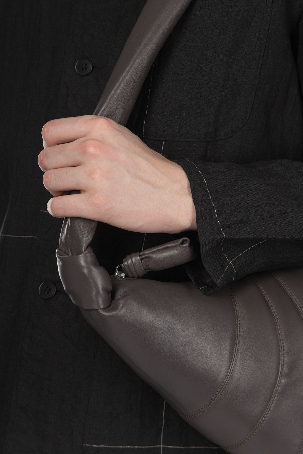 Lemaire - Medium Croissant Bag- Mink