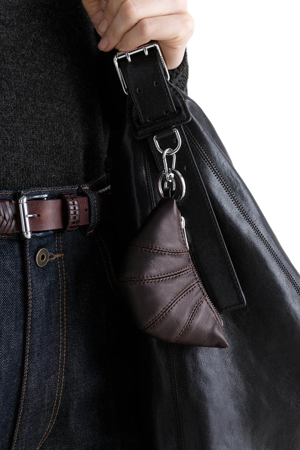 Lemaire - Mini Croissant Keyring - Dark Chocolate