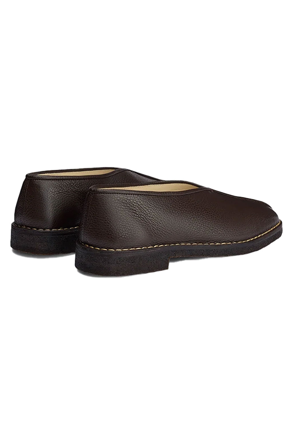 Lemaire - Pipe Crepe Slippers - Dark Brown