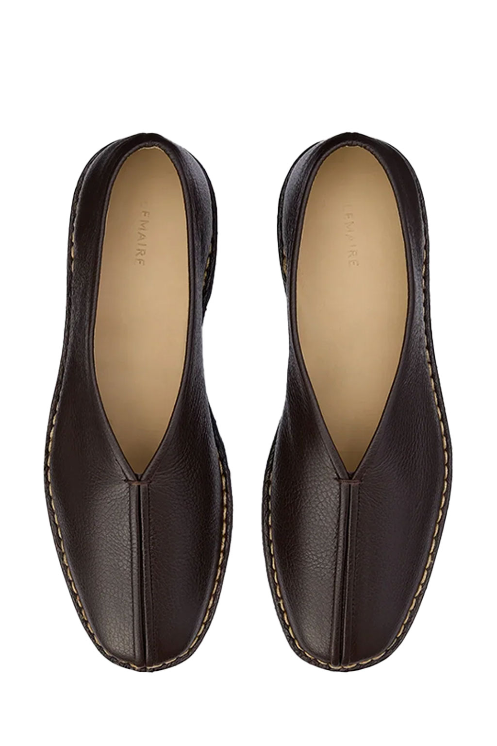Lemaire - Pipe Crepe Slippers - Dark Brown