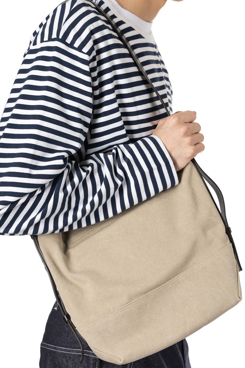 Lemaire - Small Belted Tote - Dark Linen