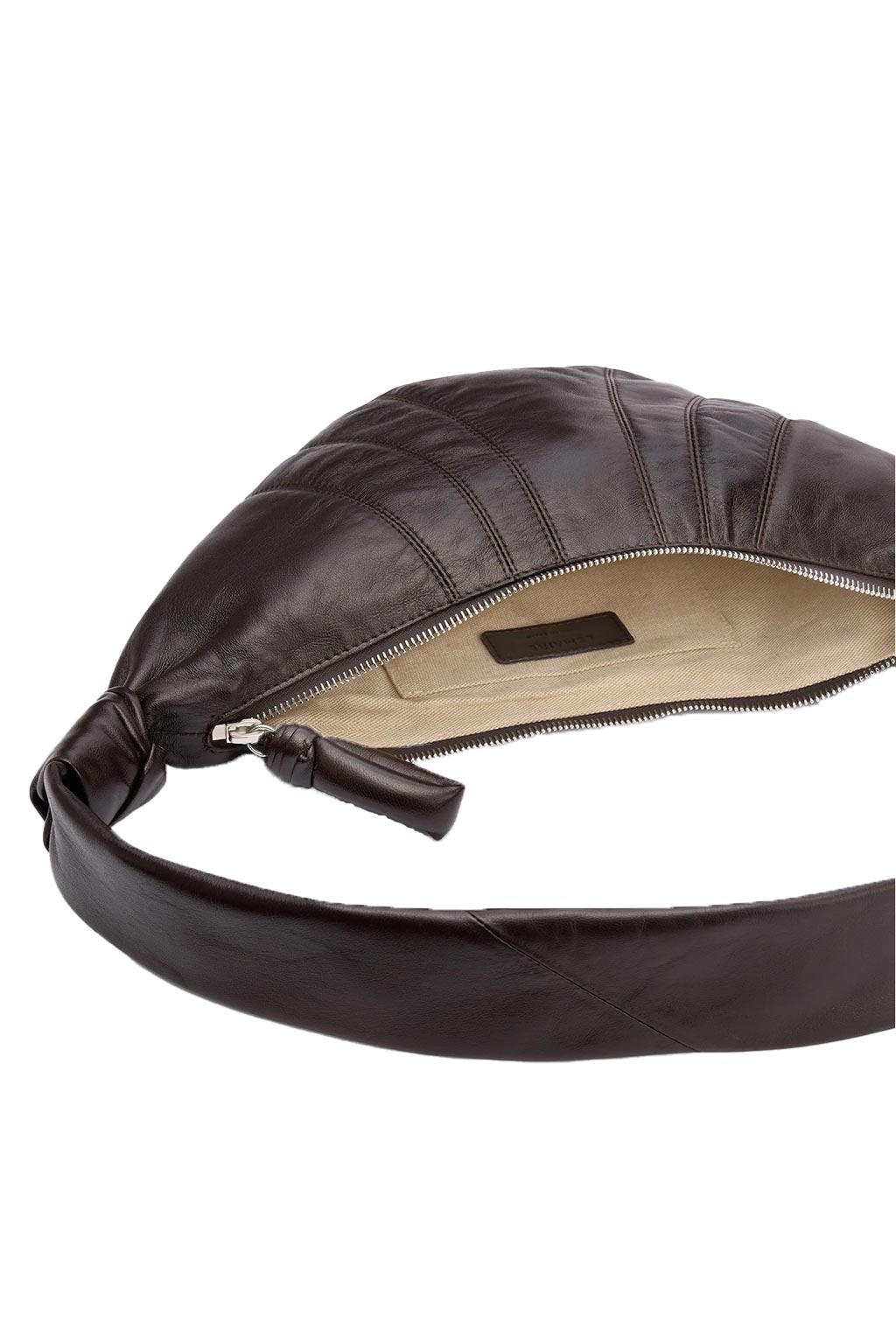 Lemaire - Small Croissant Bag - Soft Nappa Leather - Dark Chocolate