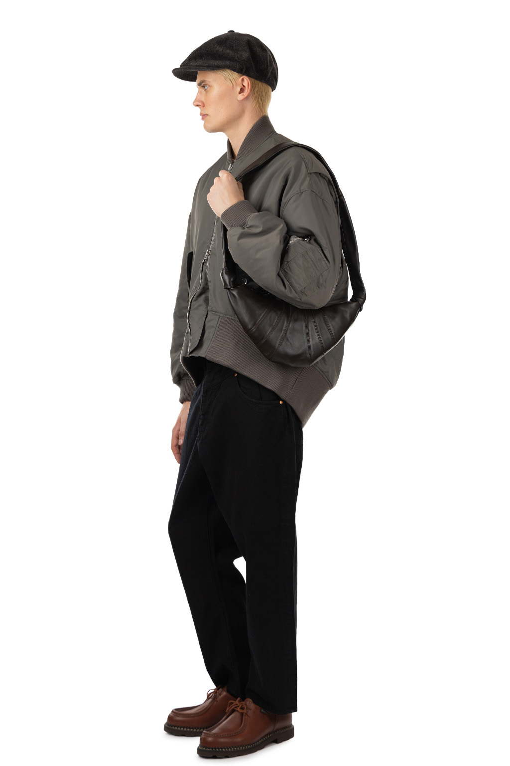 Lemaire - Small Croissant Bag - Soft Nappa Leather - Dark Chocolate