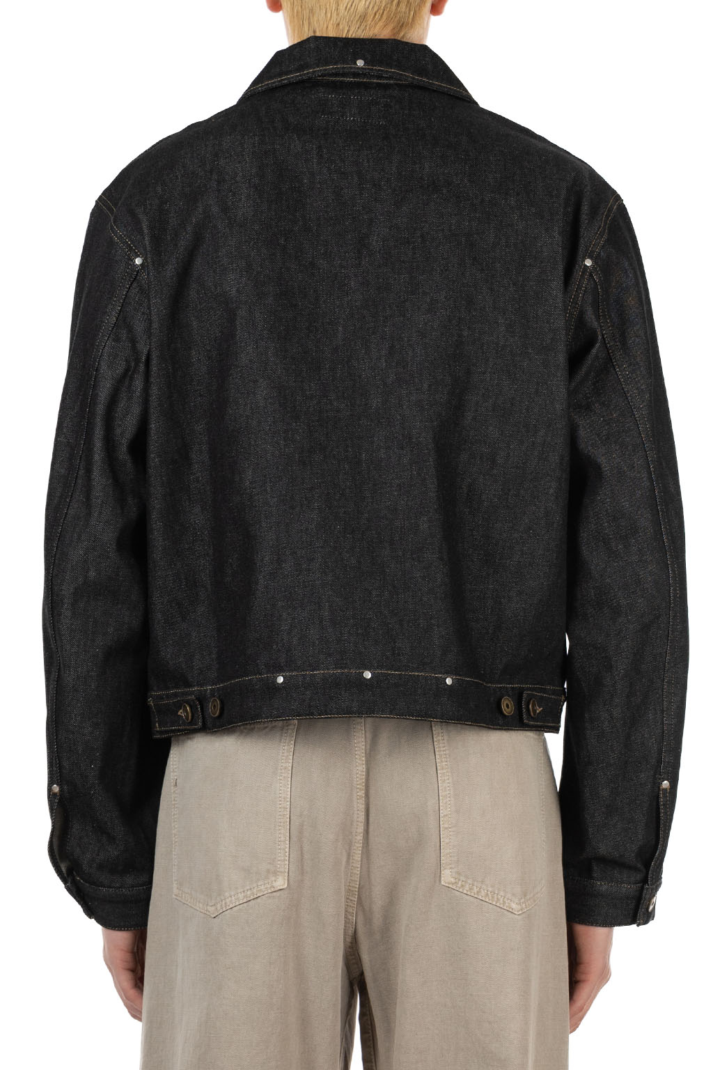 Lemaire - Trucker Jacket with Studs - Denim - Slate