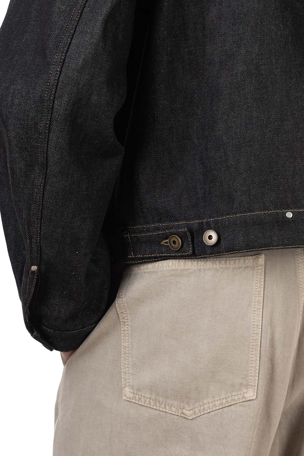 Lemaire - Trucker Jacket with Studs - Denim - Slate