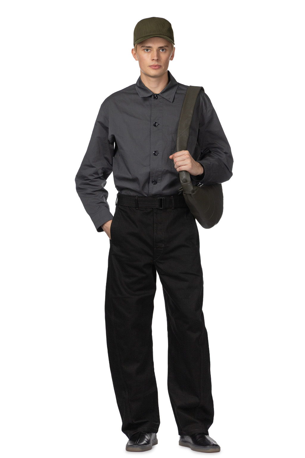 lemaire TWISTED BELTED PANTS ブラック　XS Twisted Belted Pants — Black – La Garçonne