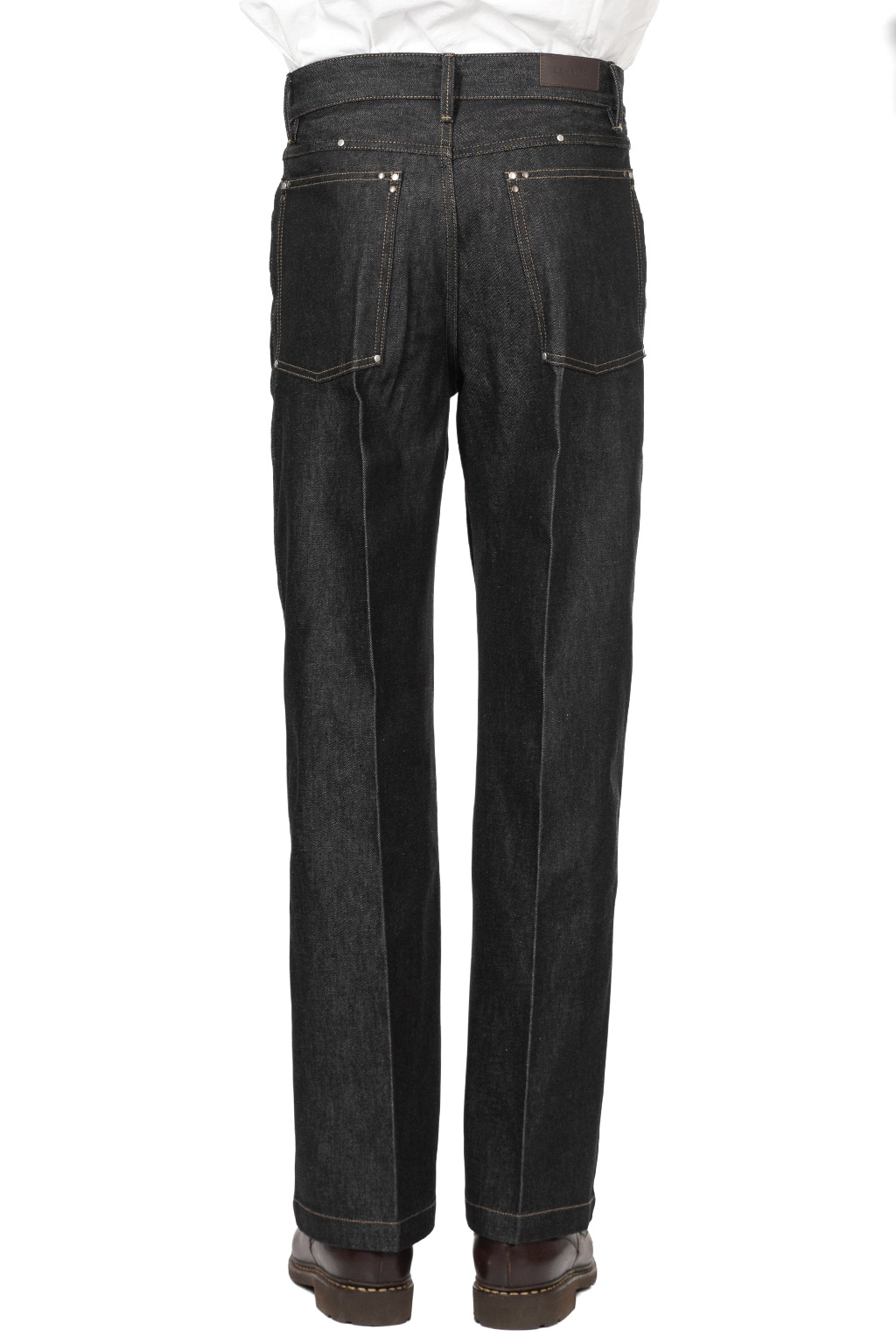 Lemaire - Wide Pants with Studs - Slate