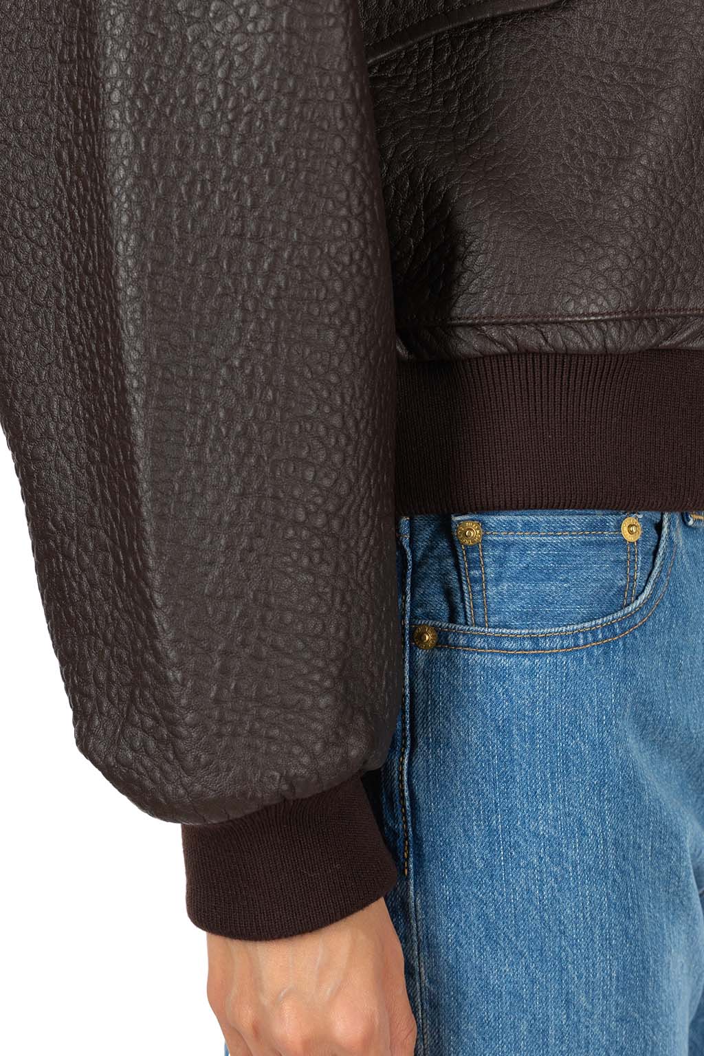 Levi's Made In Japan - Blue Tab Flight Jacket - Ganache Leather
