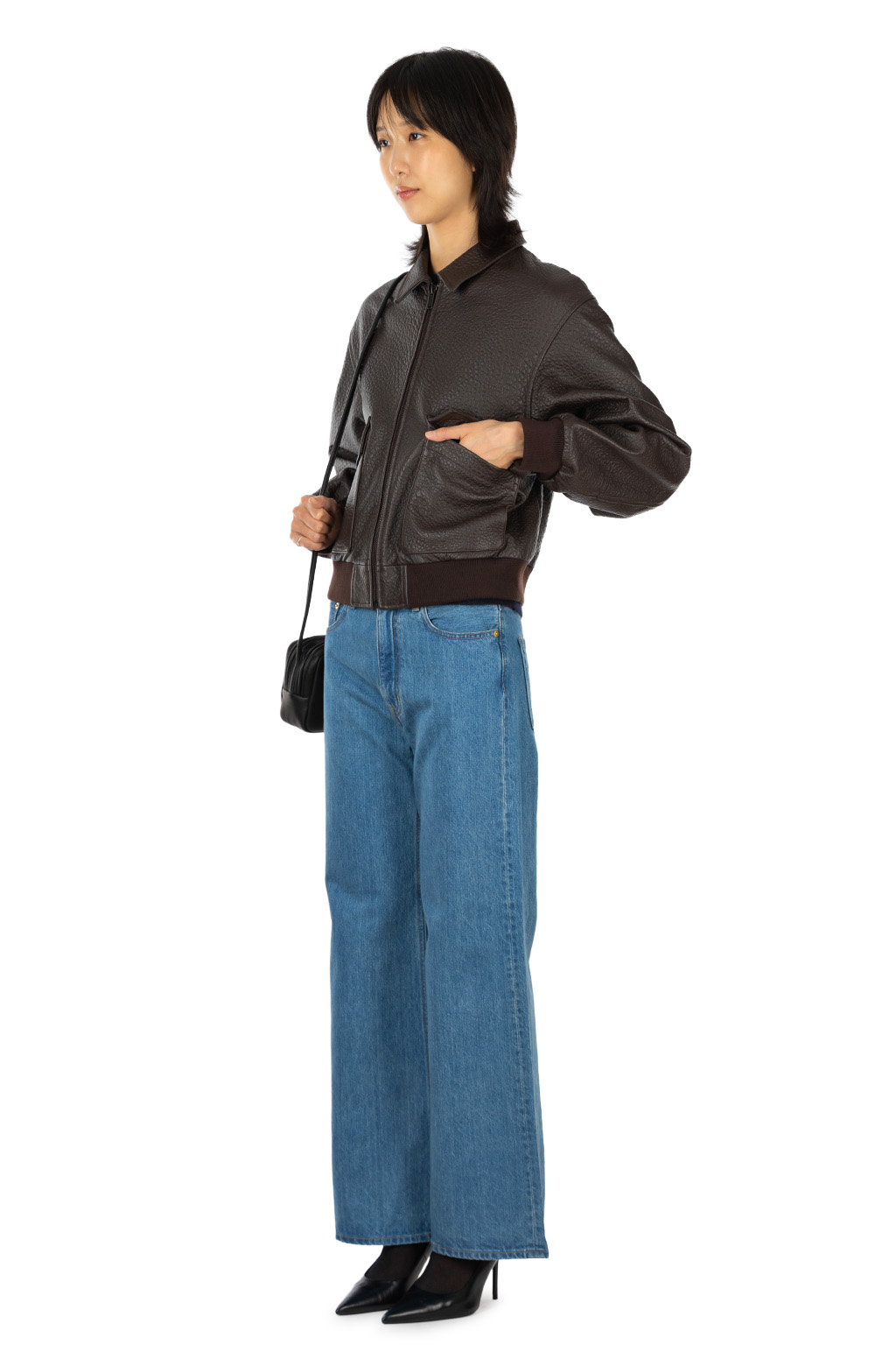 Levi's Made In Japan - Blue Tab Flight Jacket - Ganache Leather