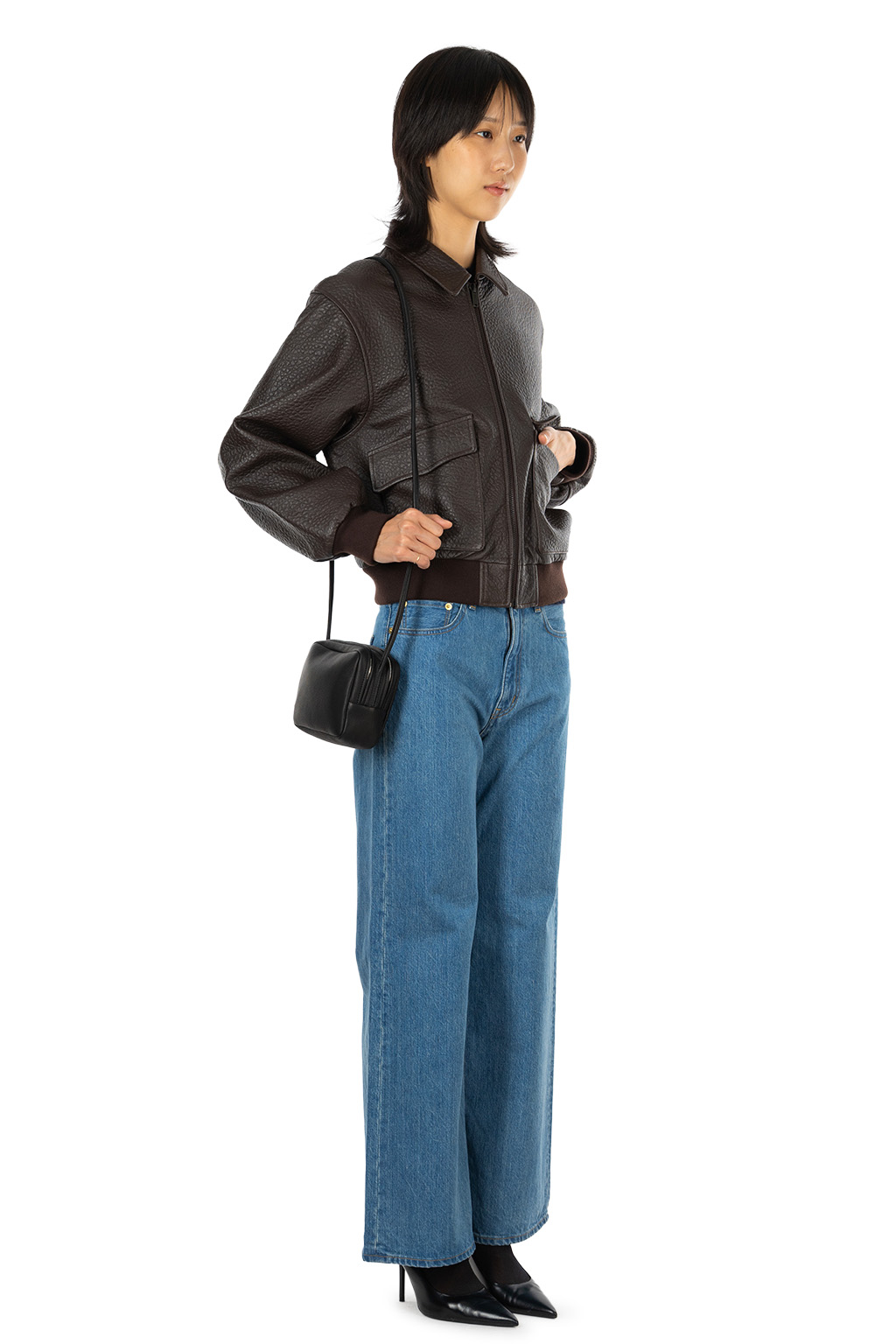 Levi's Made In Japan - Blue Tab Flight Jacket - Ganache Leather
