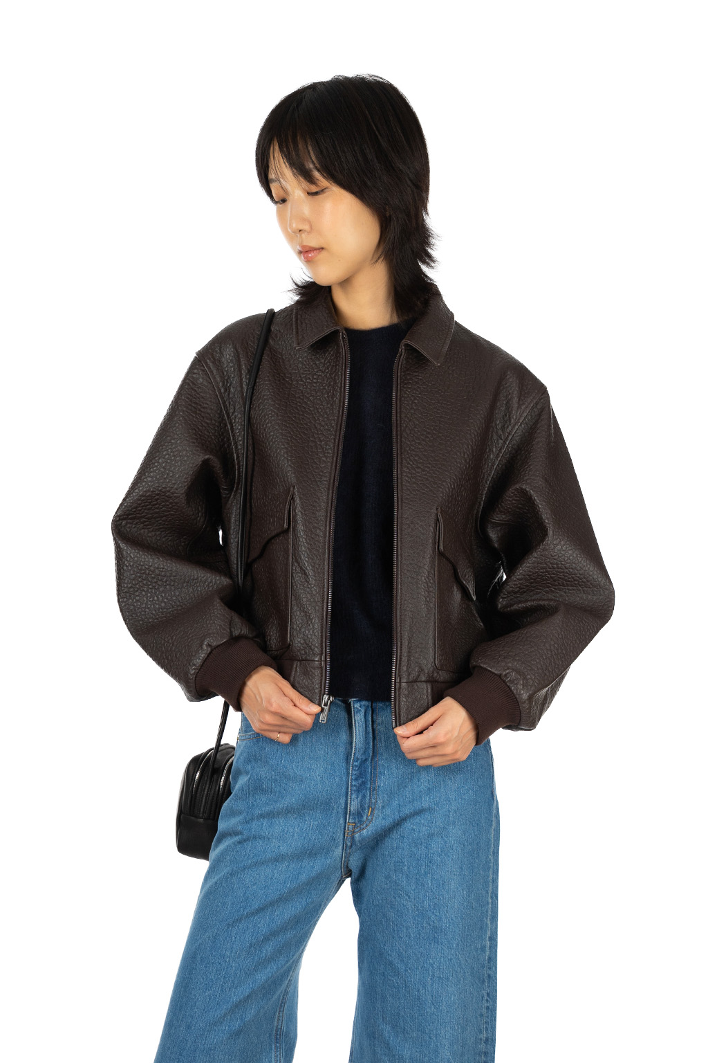 Levi's Made In Japan - Blue Tab Flight Jacket - Ganache Leather
