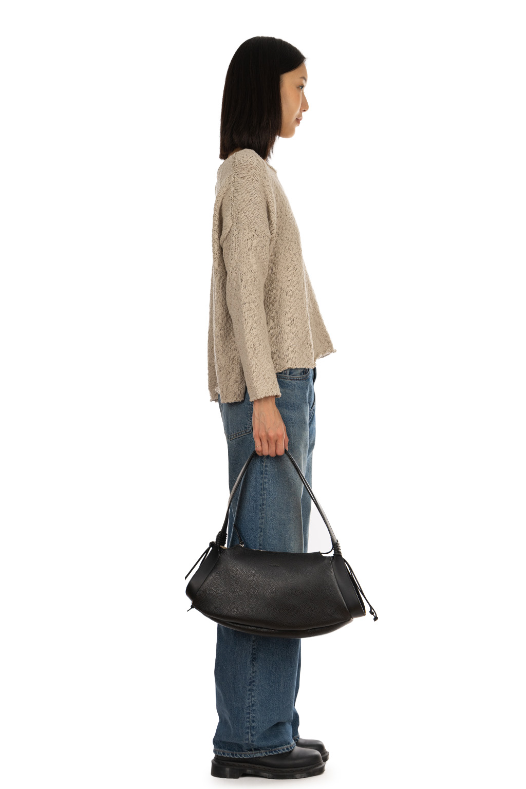 MARROW - Laceup Shoulder - Black