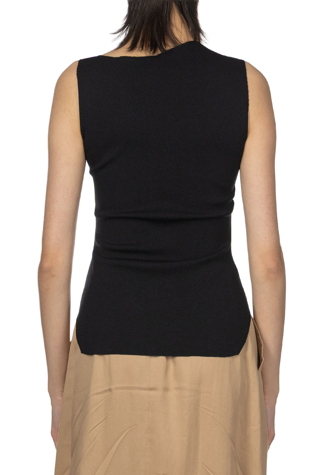 Mame Kurogouchi - Cut-Out Sleeveless Top - Black