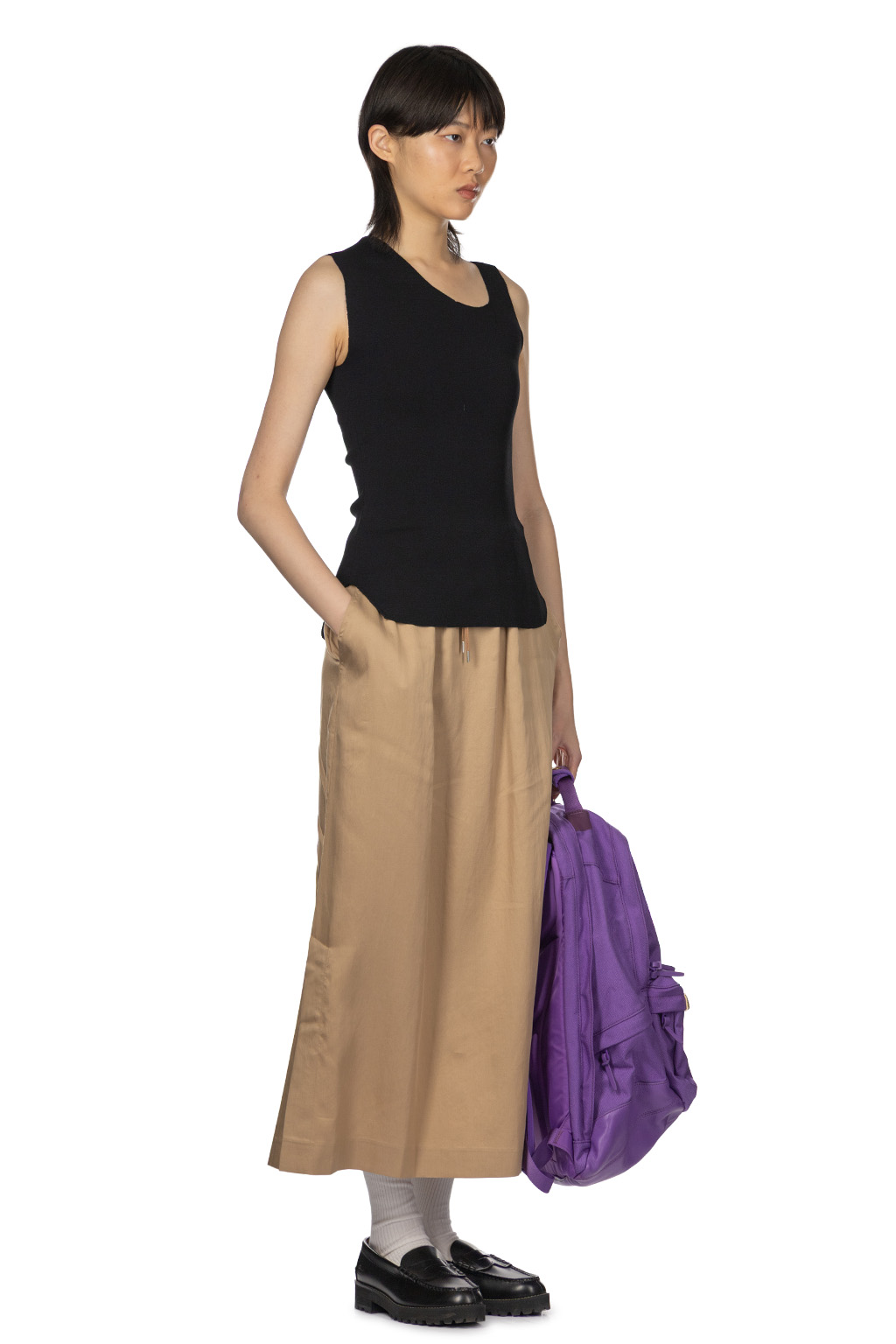 Mame Kurogouchi - Cut-Out Sleeveless Top - Black