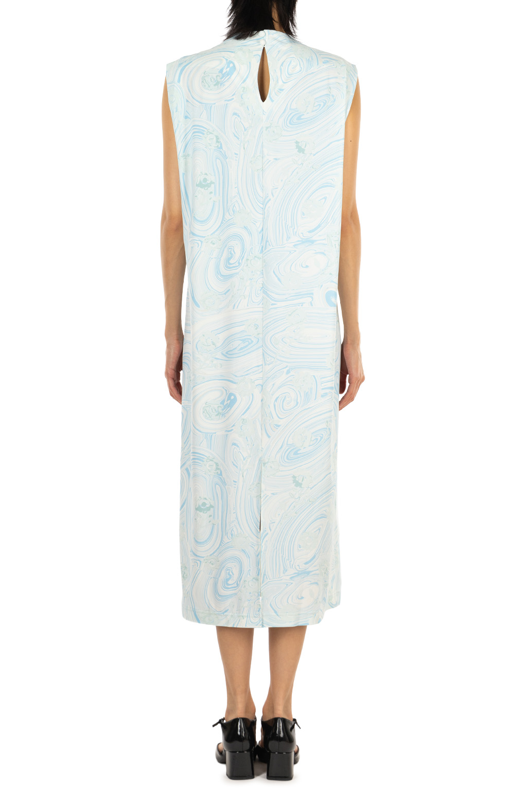 Mame Kurogouchi - Marble Print Jersey Dress - Blue