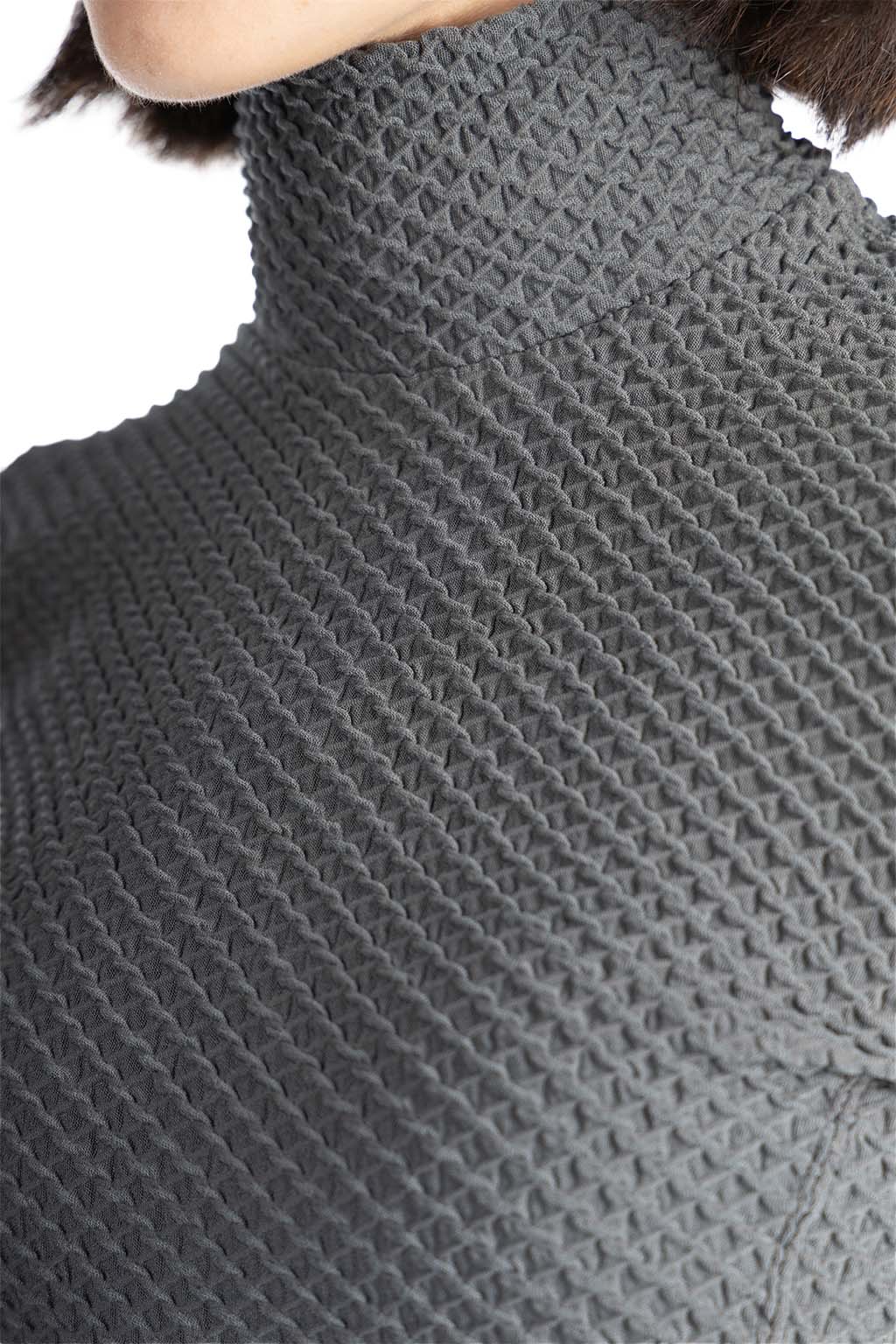 Mame Kurogouchi | Turtleneck Top-Grey | Women | Blue Button Shop