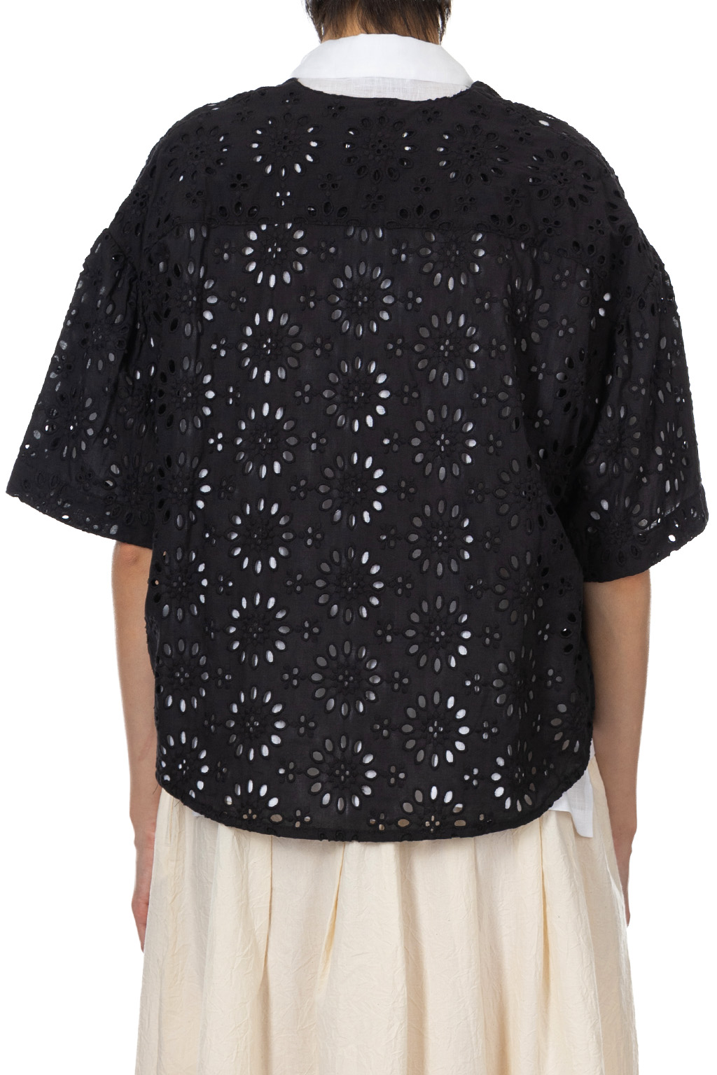 Manon - Floral Blouse - Black