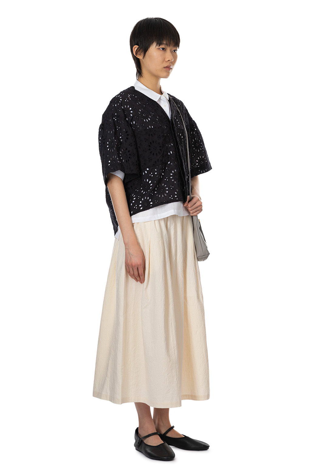 Manon - Floral Blouse - Black