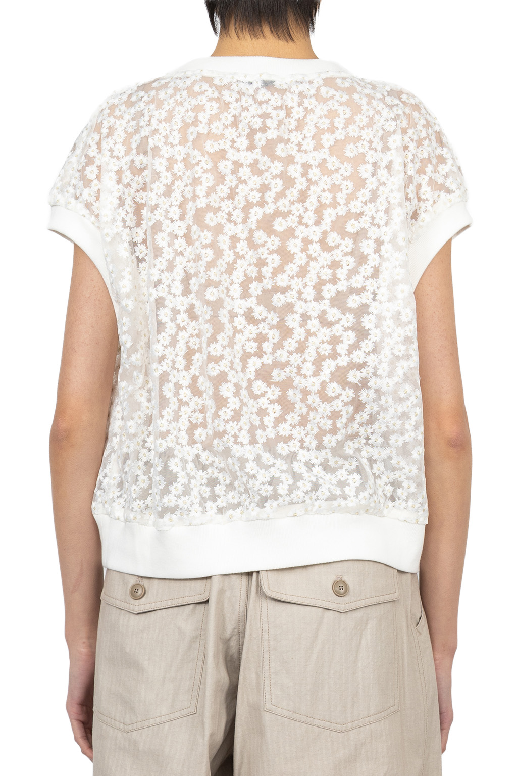 Manon - Floral Embroidery PO Blouse - White